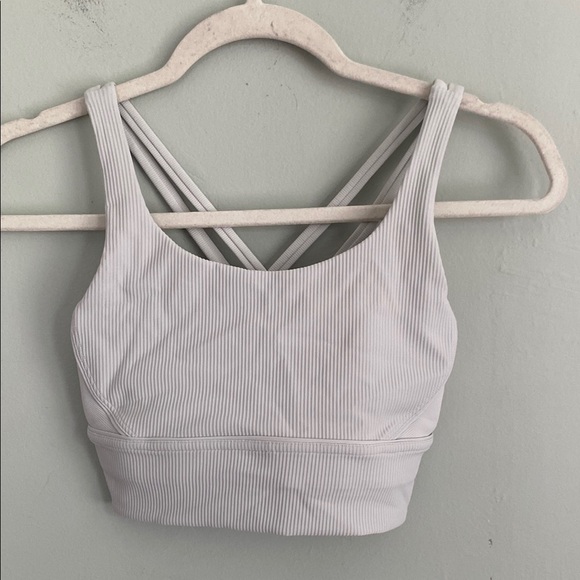 lululemon athletica Other - Lululemon Women’s Gray Ribbed Sports Bra size 6